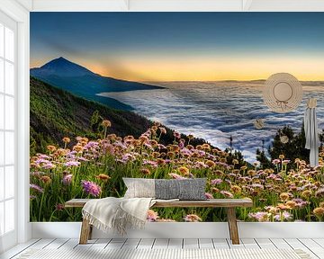 Teneriffa in Spanien mit Vulkan und Blick auf die Wolken von Voss Fine Art Fotografie