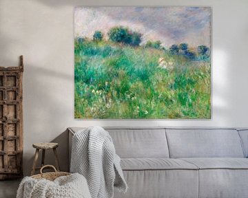 Renoir, weide (la prairie) (1880) van Atelier Liesjes