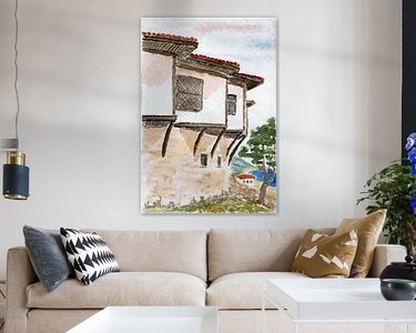 Example of the artwork in a room