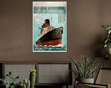 vintage stoomschip van Bert-Jan de Wagenaar