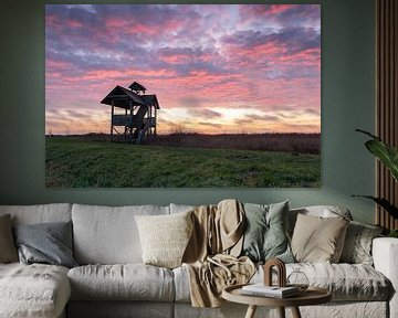 Uitkijktoren Zuidlaardermeer van Eddy Reynecke