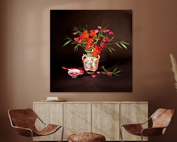 Stilleven Bloemen | Flower still life van Christine Vesters Fotografie