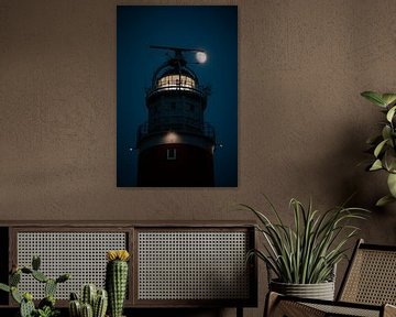 Lighthouse Texel in the evening by Photography by Cynthia Frankvoort