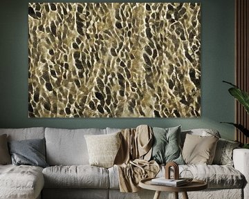 Lumière du soleil sur l'eau et eau sur le sable - Art numérique sur VenVision Art