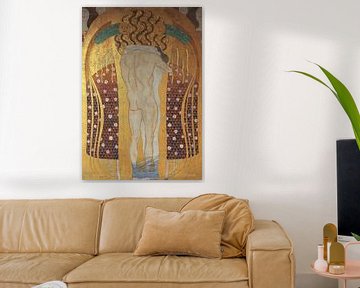 De omarming, Gustav Klimt