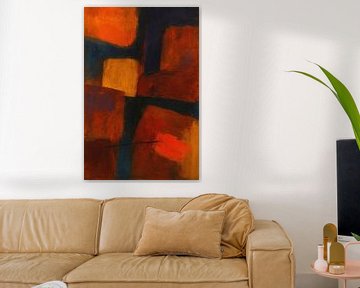 Abstract Schaduwen van Vuur van Moonheart Artworks