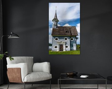 grijze kapel (Seekapelle zum Heiligen Kreuz) op het Herrenchiemsee eiland in de Chiemsee, Beieren, D van WorldWidePhotoWeb