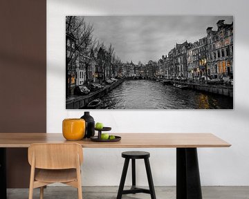 Grachten Amsterdam von Johnny van der Leelie