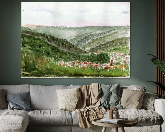 Example of the artwork in a room