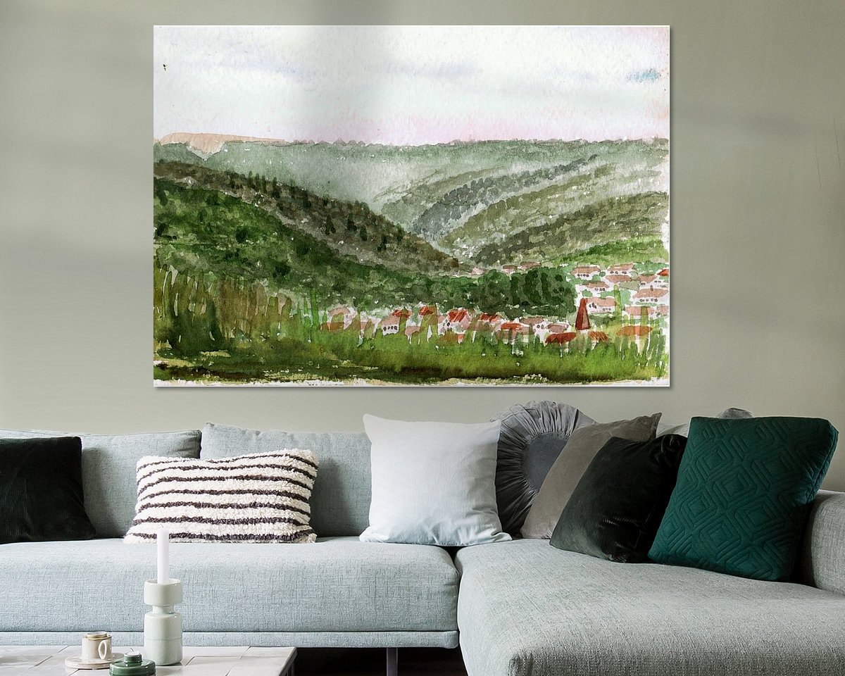 Example of the artwork in a room