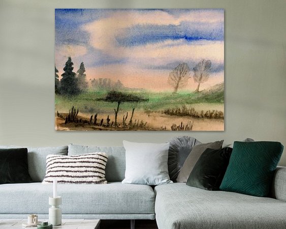 Example of the artwork in a room