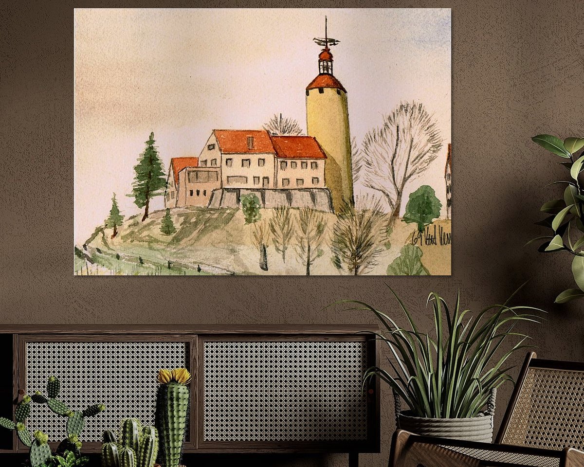 Example of the artwork in a room