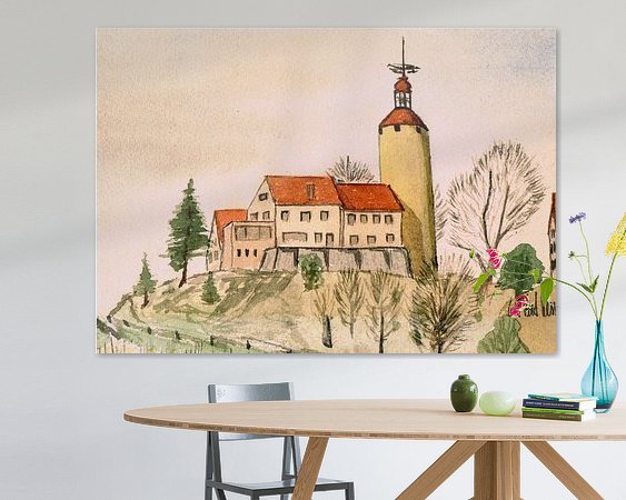 Example of the artwork in a room