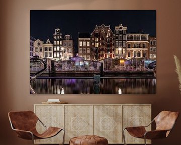 Grachtenpanden Amsterdamse Grachten van Robert Gort