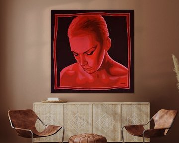 Annie Lennox of Eurythmics schilderij van Paul Meijering