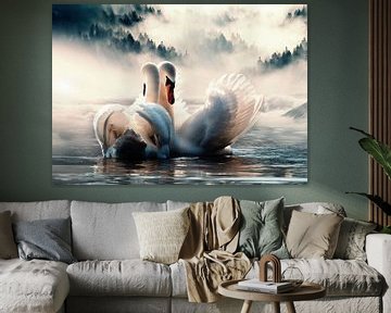Swan Lake by Bert Hooijer