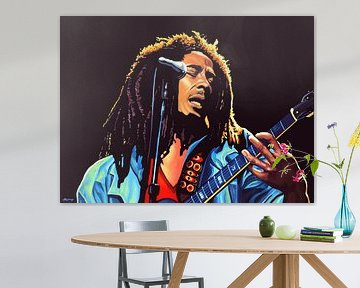 Bob Marley Tuff Gong schilderij van Paul Meijering