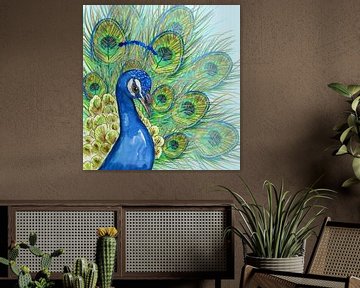 Peacock portrait