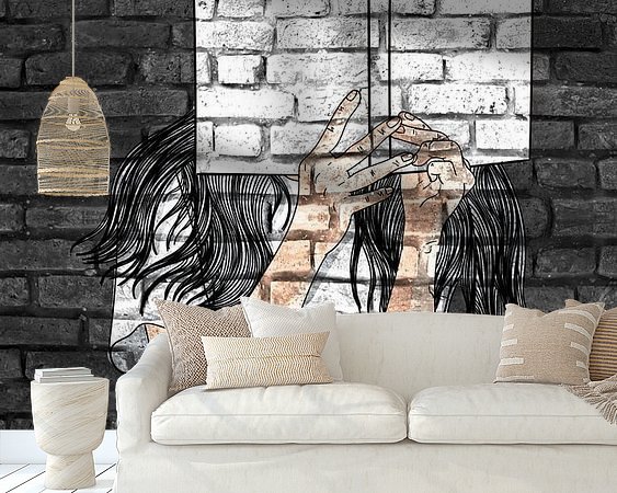 Example of the artwork in a room