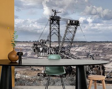 Bruinkoolmijn bij Jackerath in Duitsland. van Jaap van den Berg