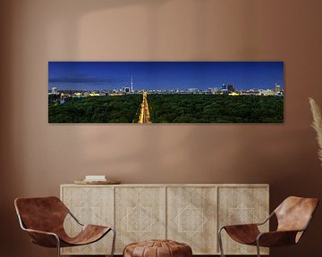 Panorama skyline Berlijn van Frank Herrmann