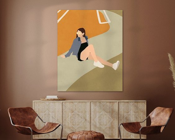 Example of the artwork in a room