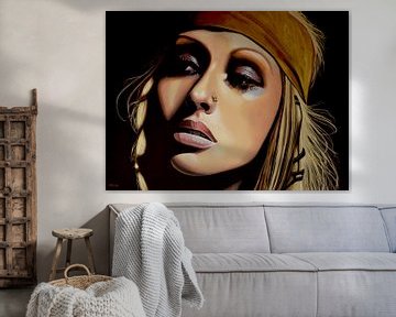 Christina Aguilera schilderij