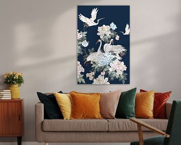 Pearly White Cranes II, Eva Watts  by PI Creative Art
