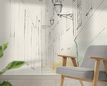 Stad Sketches III, Isabelle Z  van PI Creative Art