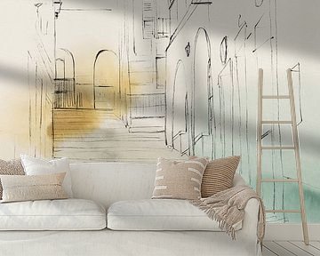 Stad Sketches IV, Isabelle Z  van PI Creative Art