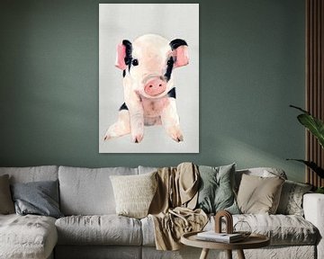 Dolly Pig, Jodi Hatfiled  van PI Creative Art