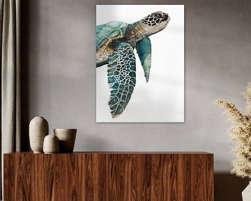 Grande tortue de mer, Jodi Hatfiled  sur PI Creative Art