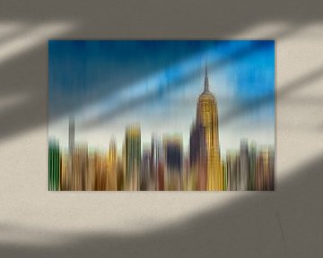 Abstrakte Skyline Manhattan New York