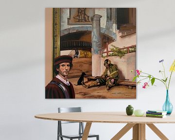 Carel Fabritius en De Schildwacht Schilderij van Paul Meijering