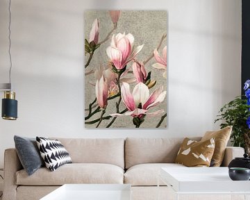 Magnolia with butterfly by Gisela - Art for you