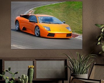 Lamborghini Murciélago beim Fahren auf einer Rennstrecke von Sjoerd van der Wal Fotografie