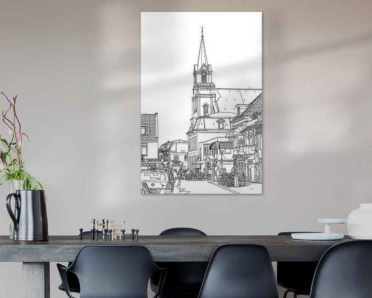 Example of the artwork in a room