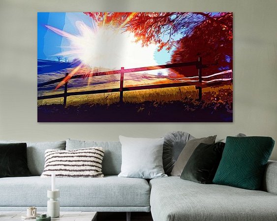 Example of the artwork in a room