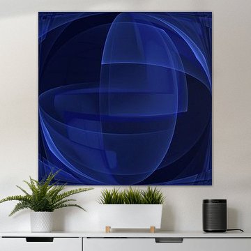 Royal blue abstract