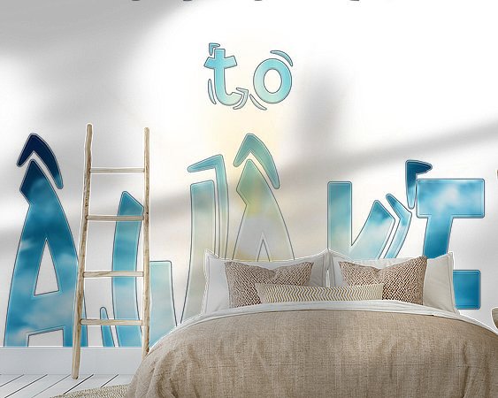 Example of the artwork in a room