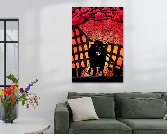 Example of the artwork in a room