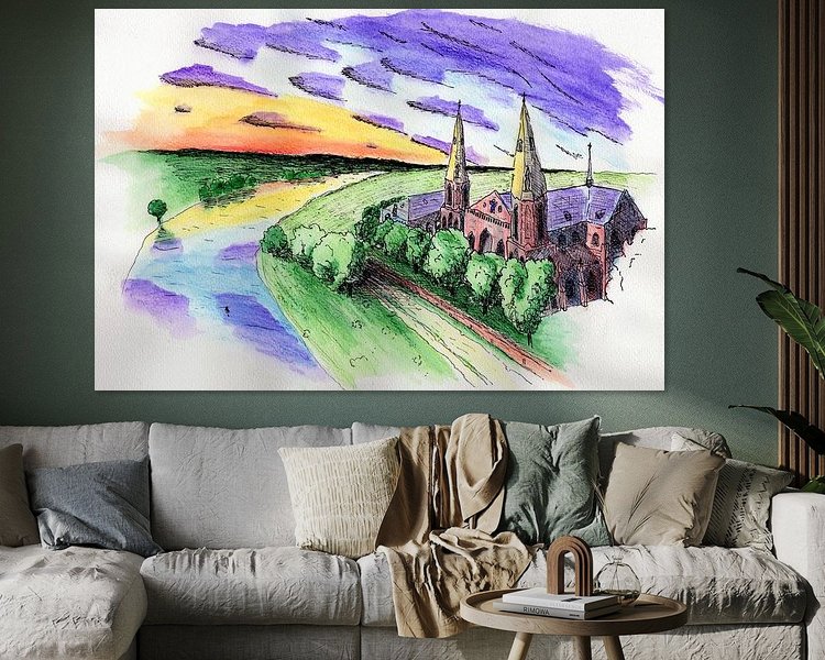 Example of the artwork in a room