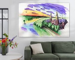 Example of the artwork in a room
