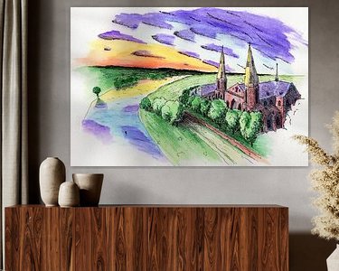 Example of the artwork in a room