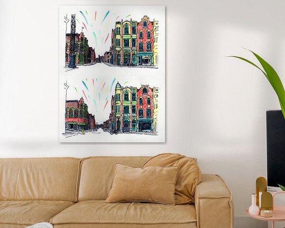 Example of the artwork in a room