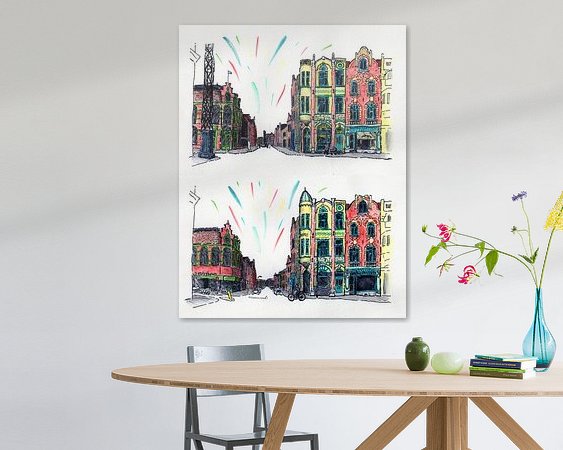 Example of the artwork in a room