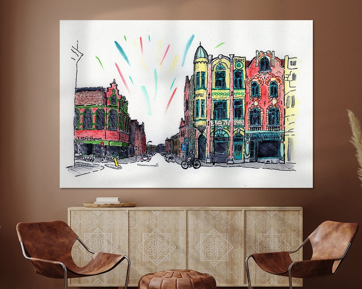 Example of the artwork in a room