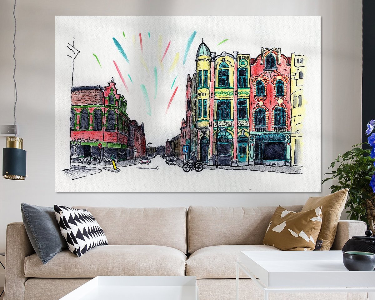 Example of the artwork in a room