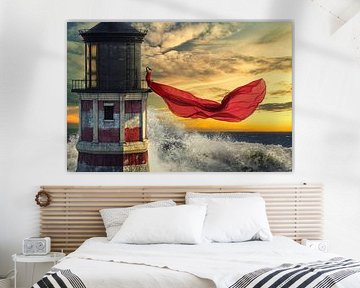 Roter Leuchtturm von Arjen Roos