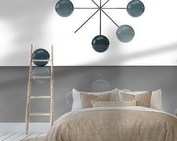 Driedimensionaal zwevend wiel met surrealistisch effect